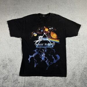 2008 Pink Floyd Dark Side of the Moon Graphic Black T-shirt Men's Small #1933